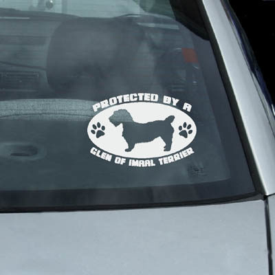 Protected by a Glen of Imaal Terrier Vinyl Decal