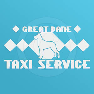 Great Dane Taxi Vinyl Stickers