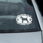 Protected by a Jack Russell Terrier Car Decal