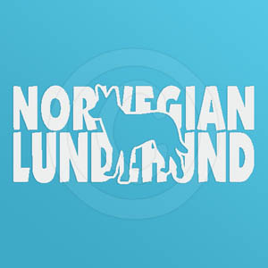Cool Norwegian Lundehund Vinyl Decal
