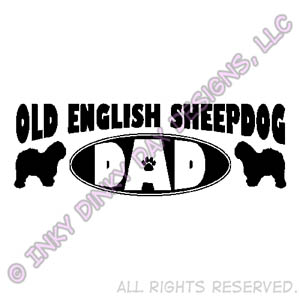 Old English Sheepdog Dad Apparel