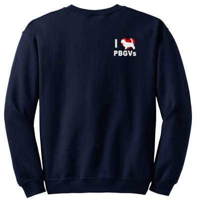 I Love PBGVs embroidered Sweatshirt