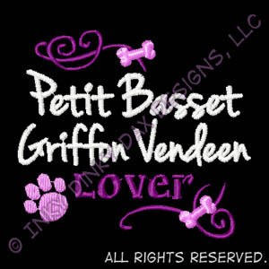 Petit Basset Griffon Vendeen Embroidery
