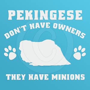Funny Pekingese Decals