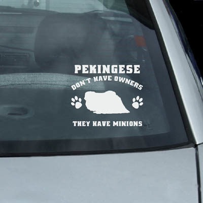Funny Pekingese Vinyl Stickers
