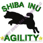Shiba Inu Agility Embroidered Apparel