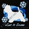 Pretty Snowflake Westie Embroidery Apparel