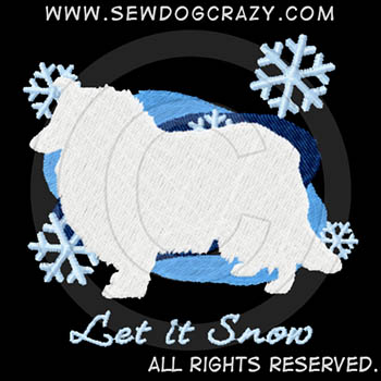 Winter Collie Embroidered Dog Lover Gifts