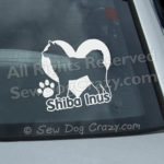 Love Shiba Inus Car Window Sticker