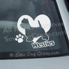 Love Westies Window Decals