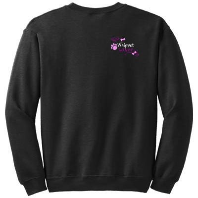 Pretty Embroidered Whippet Sweatshirt