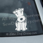 Cartoon Airedale Decal