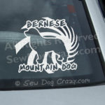Vinyl Bernese Mountain Dog Decals