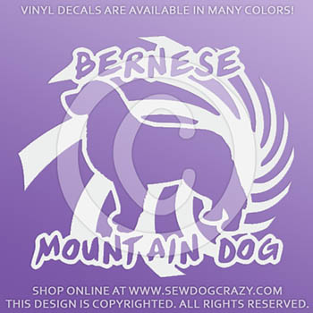 Vinyl Bernese Mountain Dog Stickers