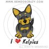 Embroidered Cartoon Kelpie Shirts