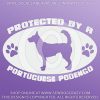 Protected bv a Portuguese Podengo Decal