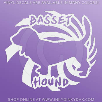 Cool Basset Hound Decals