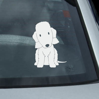 Cute Bedlington Terrier Car Stickers
