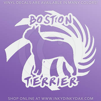 Cool Boston Terrier Decals
