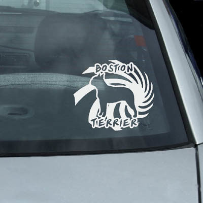 Awesome Boston Terrier Vinyl stickers
