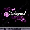 Rhinestones Dachshund Embroidery Gifts