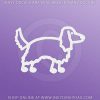 Irish Setter Stick Figure Decal