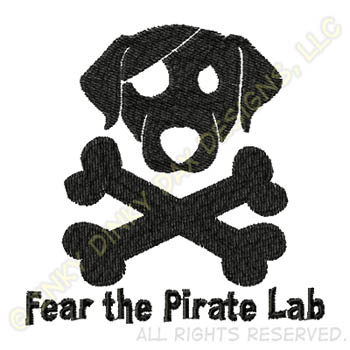 Pirate Labrador Embroidery Gifts