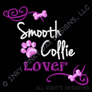 Pretty Smooth Collie Embroidered Apparel