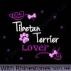 Rhinestones Embroidered Tibetan Terrier Gifts