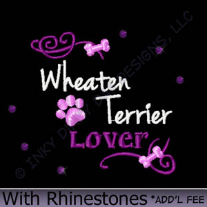 Rhinestones Wheaten Terrier Apparel