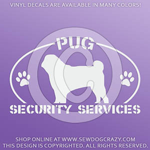Pug Security Decals