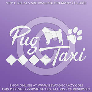 Pug Taxi Decals