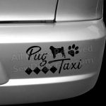 Pug Taxi Bumper Stickers