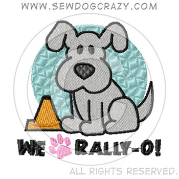 Cartoon Embroidered Rally-O Shirts