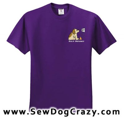 Embroidered Cartoon Rally Obedience Tshirt