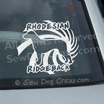 Rhodesian Ridgeback Car Stickers