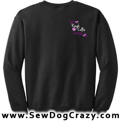 Pretty Rough Collie Embroidered Sweatshirts