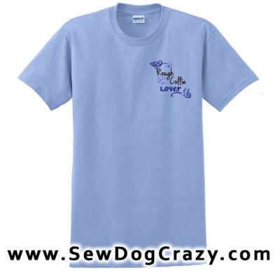 Pretty Rough Collie Embroidered TShirts