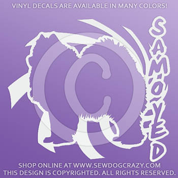 Vinyl Samoyed Stickers