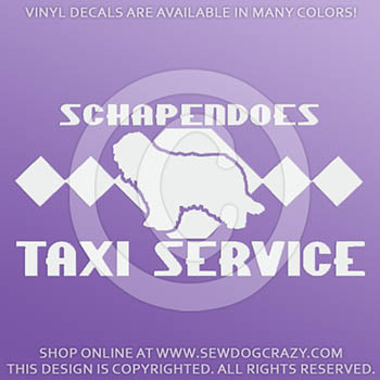 Schapendoes Taxi Car Decals