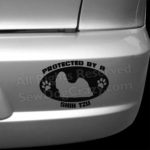 Protected by a Shih Tzu Bumper Stickers