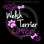 Pretty Embroidered Welsh Terrier Shirts