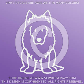 Cartoon Belgian Sheepdog Vinyl Stickers