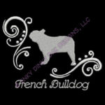 Pretty French Bulldog Apparel Embroidery