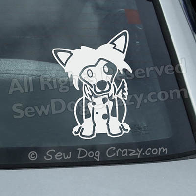 Chinese Crested Car Decals