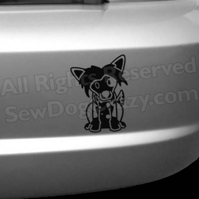 Cartoon Chinese Crested Bumper Stickers