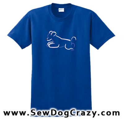 Embroidered Jumping Poodle Tshirt