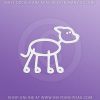 Greyhound Stick Figure Car Stickers