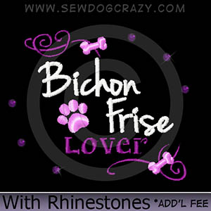Bichon Frise Rhinestones Shirts