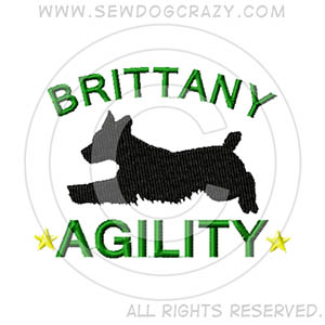 Embroidered Brittany Agility Gifts